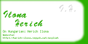 ilona herich business card